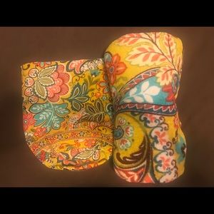 Vera Bradley ditty bag and throw